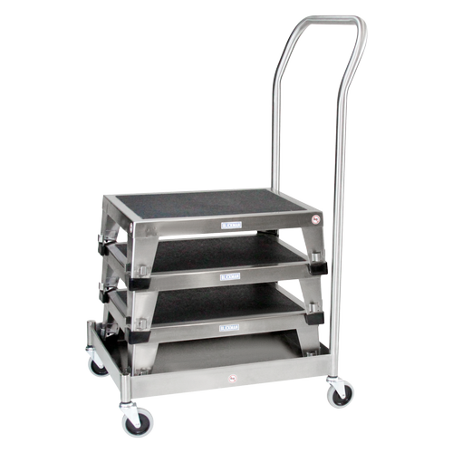 8862SS Stainless Steel EZ Stacking Stool with Non-Skid Rubber